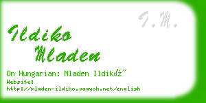 ildiko mladen business card